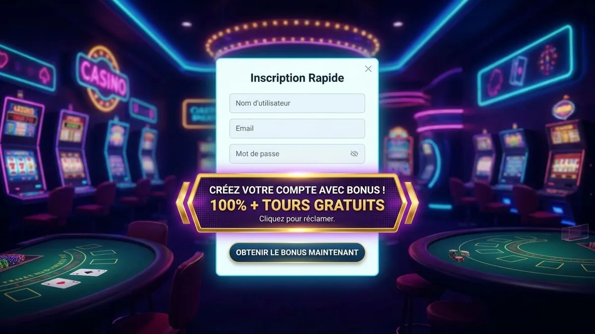 Inscription avec bonus
